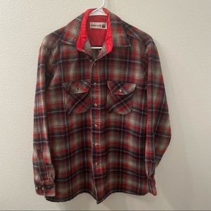 Outreach flannel shirt red medium